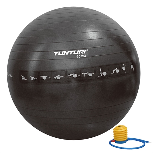 Tunturi ABS Træningsbold - 90 cm i sort
